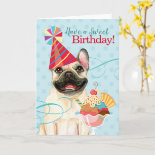Sweet Birthday French Bulldog Card