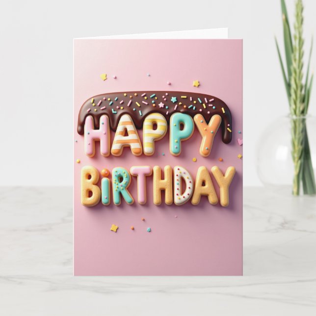 Sweet Birthday Frosting Card (Front)