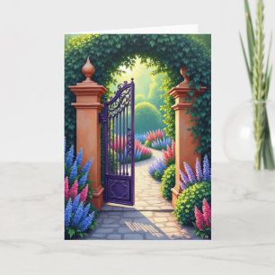 Sweet Birthday Garden Gate Card