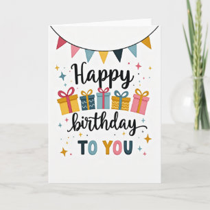 Sweet Birthday Garland Card