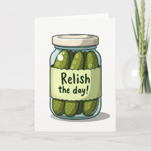 Sweet Birthday Gherkin Jar Card