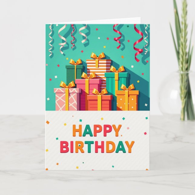 Sweet Birthday Gift Display Card (Front)