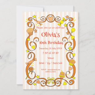 Sweet Birthday Girl Invitation