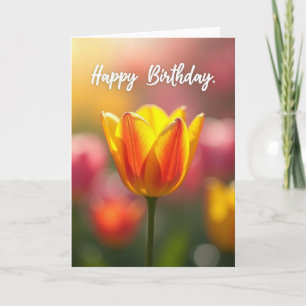 Sweet Birthday Glowing Bloom Card