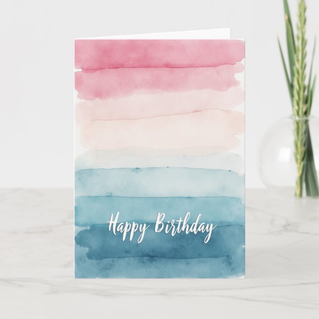 Sweet Birthday Gradient Card (Front)