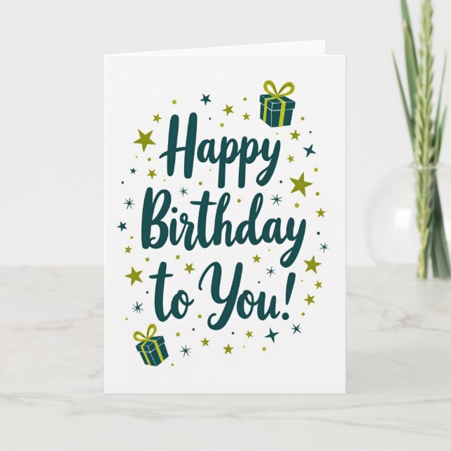 Sweet Birthday Graphic Card (Front)