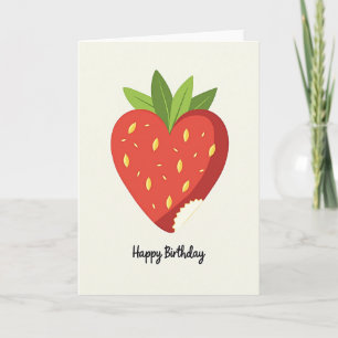 Sweet Birthday Heart Berry Card