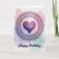 Sweet Birthday Heart Card
