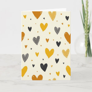 Sweet Birthday Heart Pattern Card