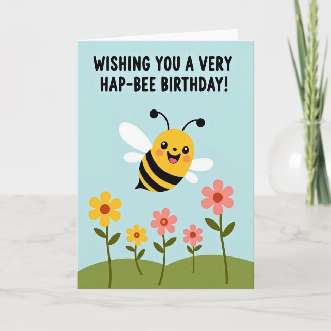 Sweet Birthday Insect Card (Front)