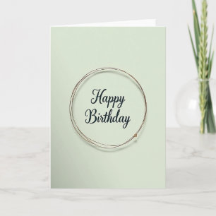 Sweet Birthday Metallic Ring Card