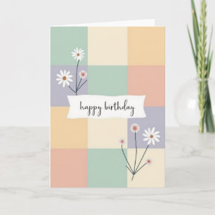 Sweet Birthday Pastel Floral Card