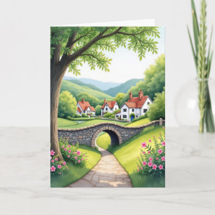 Sweet Birthday Pastoral Path Card