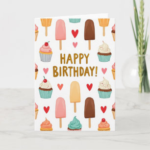 Sweet Birthday Pastry Art Card