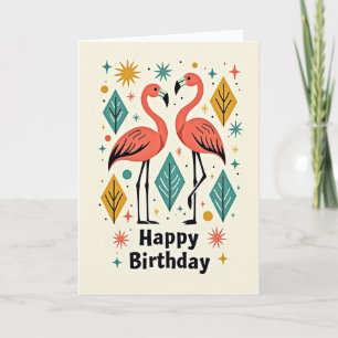 Sweet Birthday Pink Bird Card