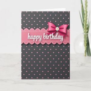 Sweet Birthday Pink Card