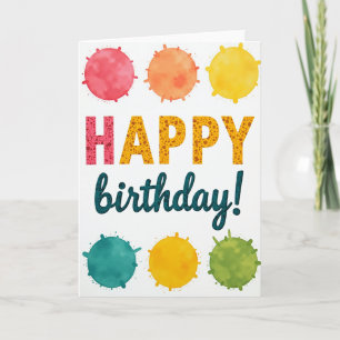 Sweet Birthday Planets Card