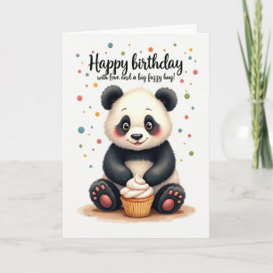 Sweet Birthday Plush Bear Card