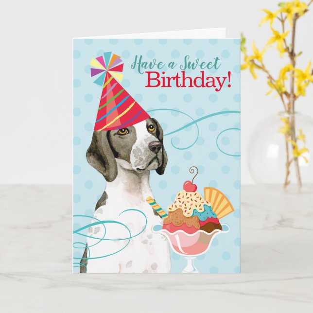 Sweet Birthday Pointer Card (Yellow Flower)