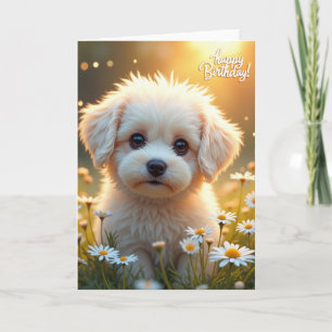 Sweet Birthday Puppy Field Card