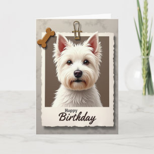 Sweet Birthday Puppy Photo Card