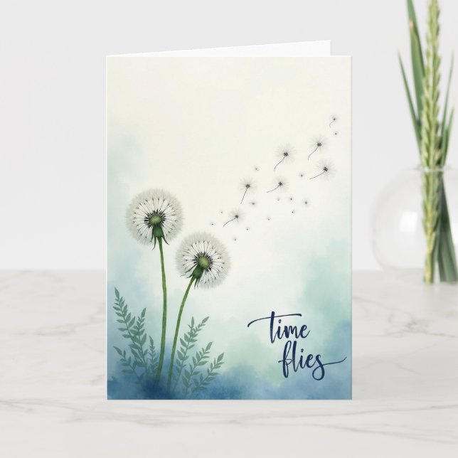Sweet Birthday Seed Head Card (Front)