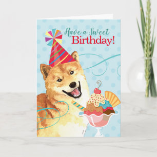 Sweet Birthday Shiba Inu Card