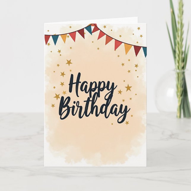 Sweet Birthday Star Card (Front)