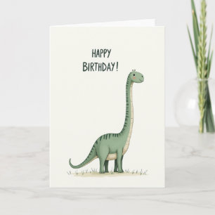 Sweet Birthday Striped Animal Card