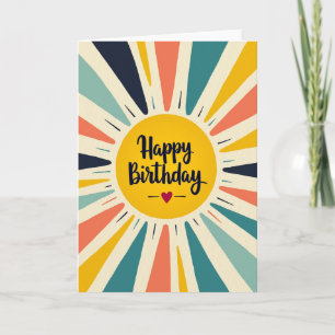 Sweet Birthday Sunburst Card