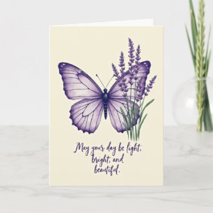 Sweet Birthday Violet Wing Card