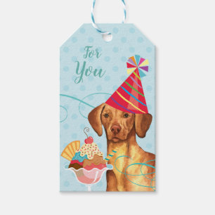 Sweet Birthday Vizsla Gift Tags