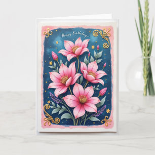 Sweet Birthday Watercolor Floral Card