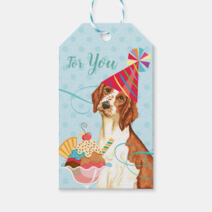 Sweet Birthday Welsh Springer Spaniel Gift Tags