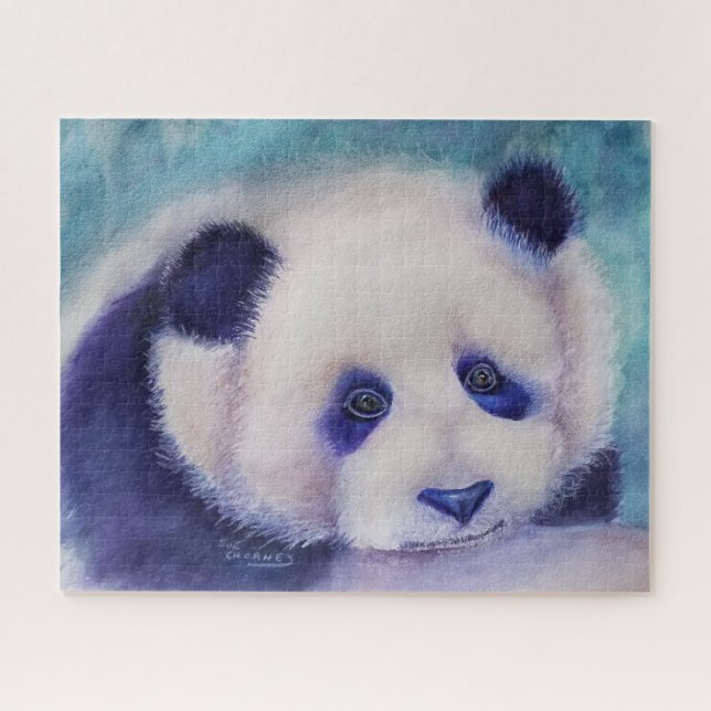 Sweet Black and White Panda Bear Jigsaw Puzzle (Horizontal)