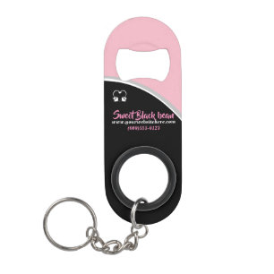Sweet Black Bean Promotional Business Keychain