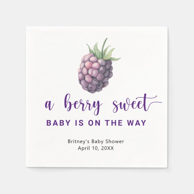 Sweet blackberry  napkin (Front)