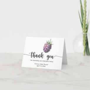 Sweet blackberry - thank you card