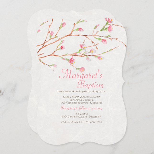 Sweet Blessing Invitation (Front/Back)