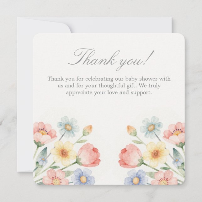 Sweet Bloom Thank you card (Front)