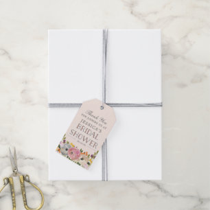 Sweet Blooms Bridal Shower Favour Tags