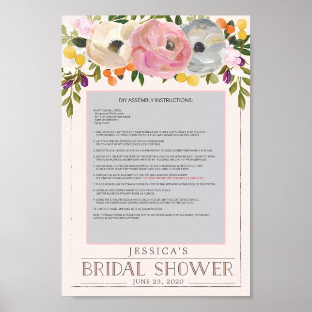 Sweet Blooms Photo Prop Poster Frame (Front)