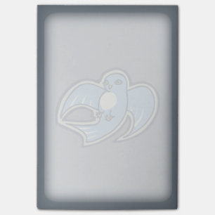 Sweet Blue And White Bird Ink Drawing Design Post-it Notes