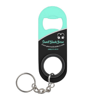 Sweet blue Bean Promotional Business Keychain