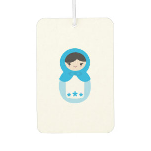 Sweet Blue Matryoshka Doll Air Freshener