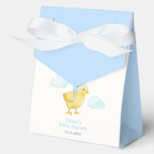 Sweet Blue Sky Cloud Little Chicken Baby Shower Favour Box