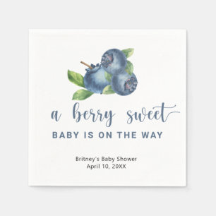 Sweet blueberries napkin