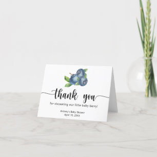 Sweet blueberry - thank you card