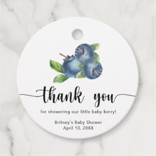 Sweet blueberry - thank you favour tags