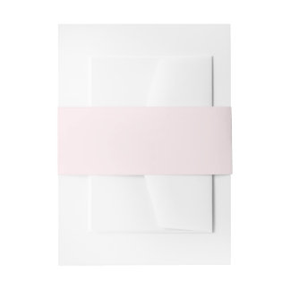 Sweet Blush Pink Invitation Belly Band
